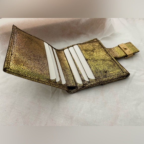 FENDI Zucchino Small Compact Metallic Jacquard Wallet - Picture 10 of 16